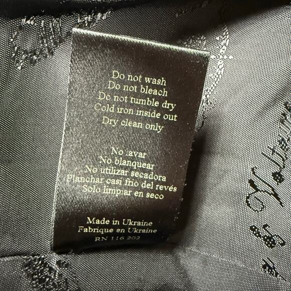 Zadig & Voltaire Veda Bis Deluxe Blazer Medium Gray Bug Rhinestone Jacket Preppy - Picture 9 of 15